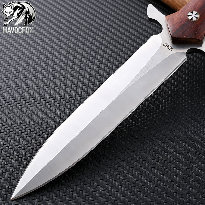 M390 Small Holy Sword Double Edge Tactical Fixed Blade Knife