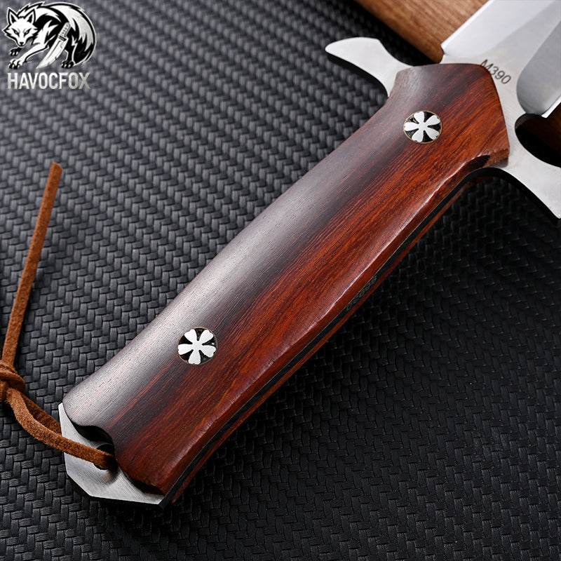 M390 Small Holy Sword Double Edge Tactical Fixed Blade Knife