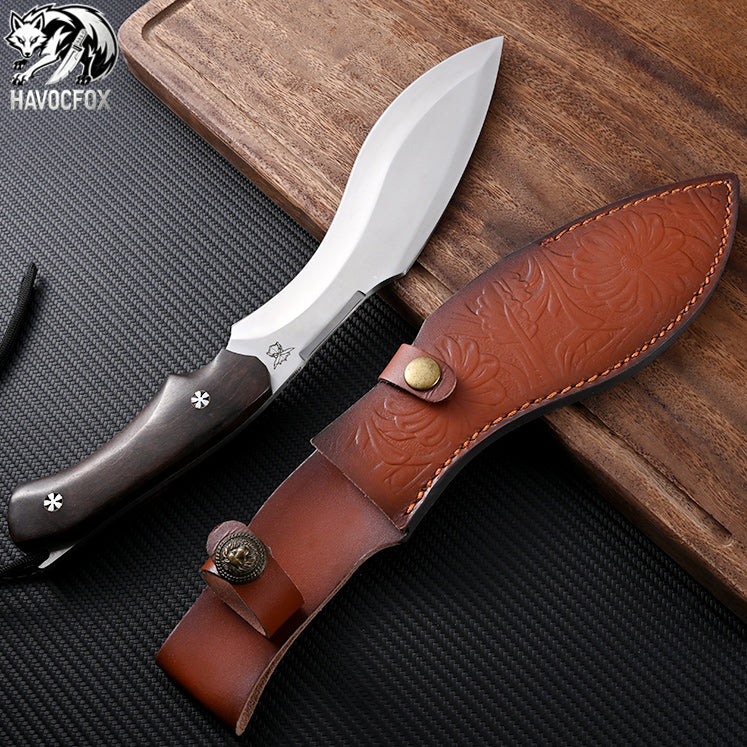 Vintage Curved Kukri Fixed Blade Hunting Knife