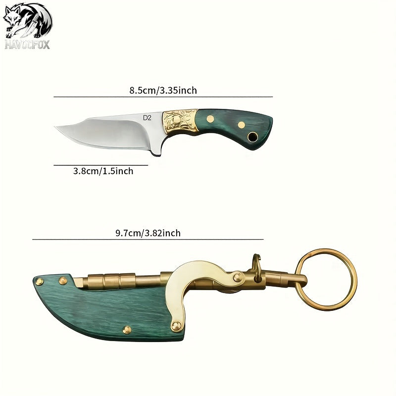 Miniature outdoor pocket knife D2 steel knife handle convenient to play with