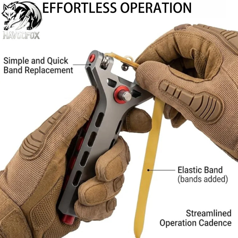 GS236 Semi-auto G5 High Precision CNC Aluminum Alloy Professional Slingshot Catapult