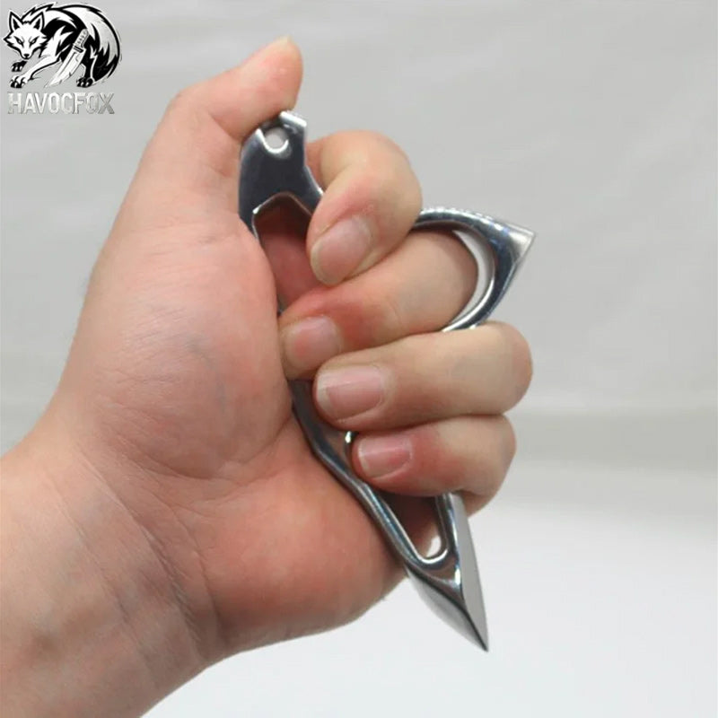 Stainless Steel Single Finger Brass Knuckle Broken Windows- GS117
