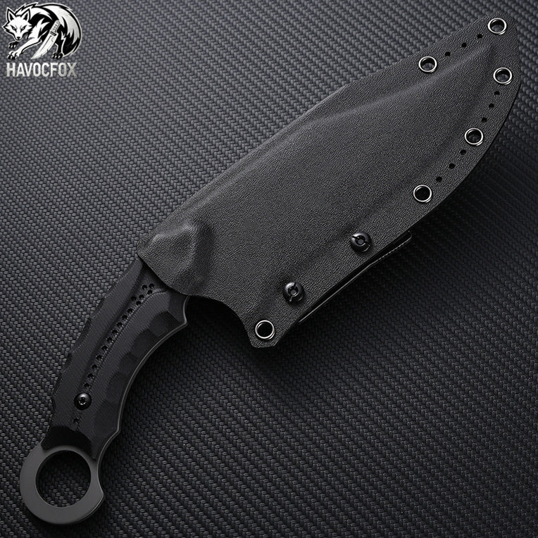AUS-10 Tactical Karambit Fixed Blade Knife