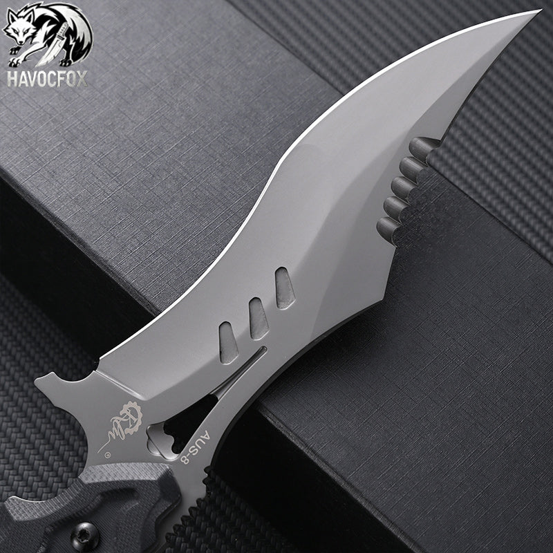 AUS-10 Tactical Karambit Fixed Blade Knife