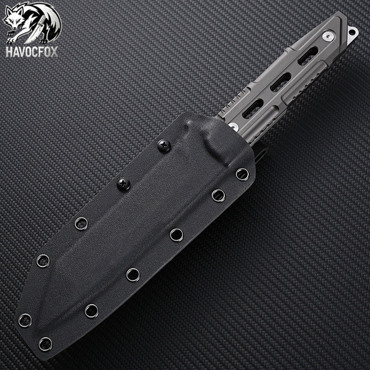 SKD11 Mecha Tactical Tanto Fixed Blade Knife