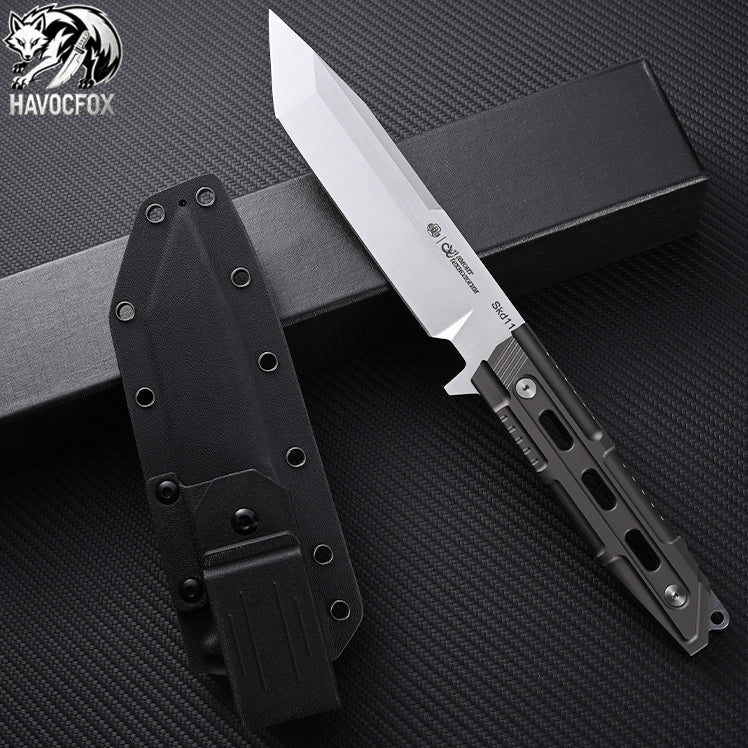 SKD11 Mecha Tactical Tanto Fixed Blade Knife