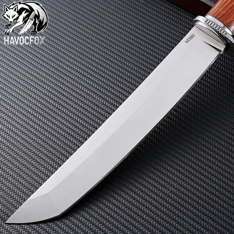 Carp Inlay Japanese Tanto M390 Multi-functional Outdoor Fixed Blade Knife