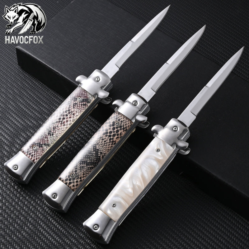 9" Stiletto-style OTF Automatic Knife