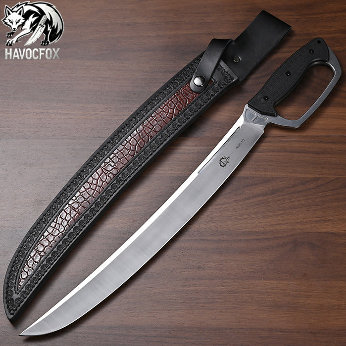 Xunguang Knight D-Guard Long Tactical Saber Fixed Blade Knife