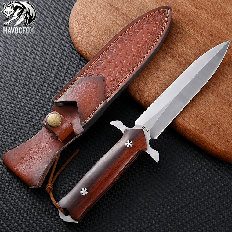 M390 Small Holy Sword Double Edge Tactical Fixed Blade Knife
