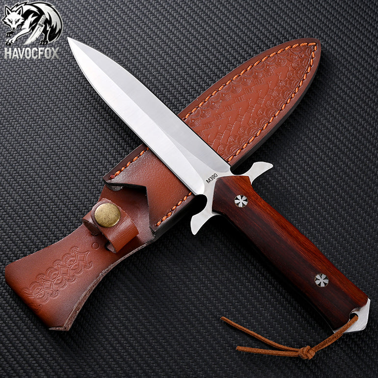 M390 Small Holy Sword Double Edge Tactical Fixed Blade Knife