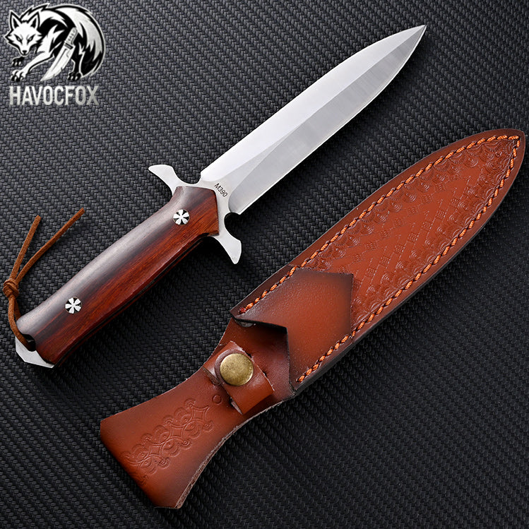 M390 Small Holy Sword Double Edge Tactical Fixed Blade Knife