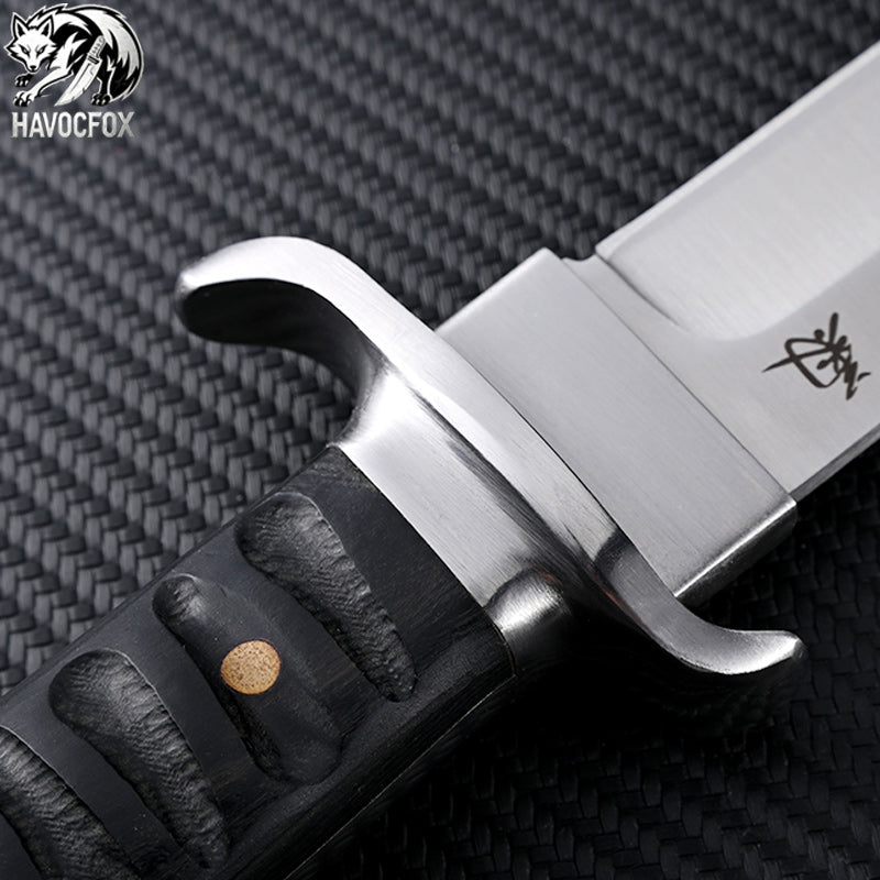 Japanese Tanto Tactical Fixed Blade Knife（Black Samurai Edition）