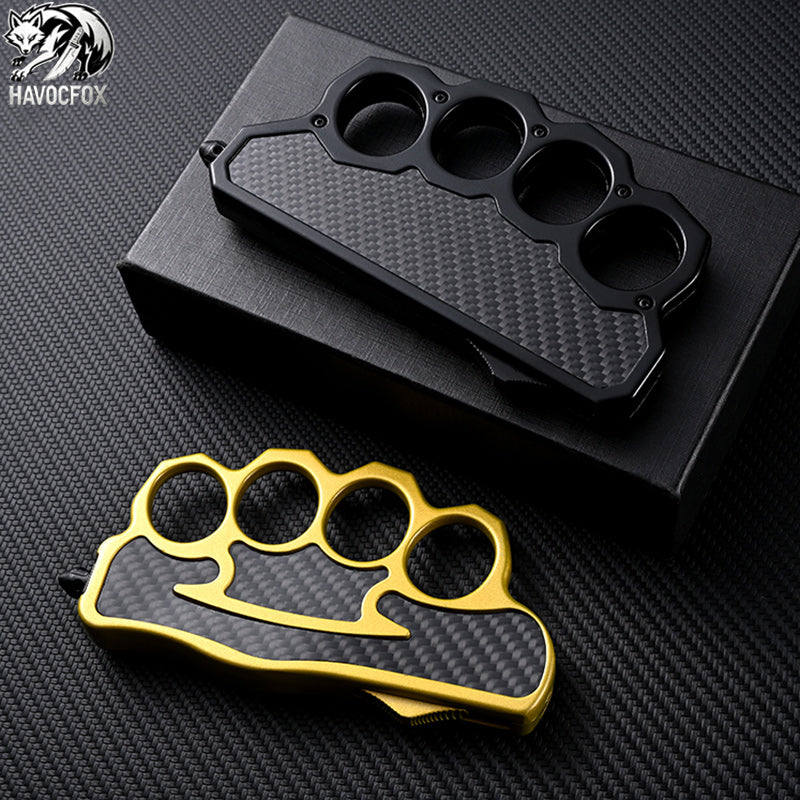 Black/Gold OTF Automatic Knife