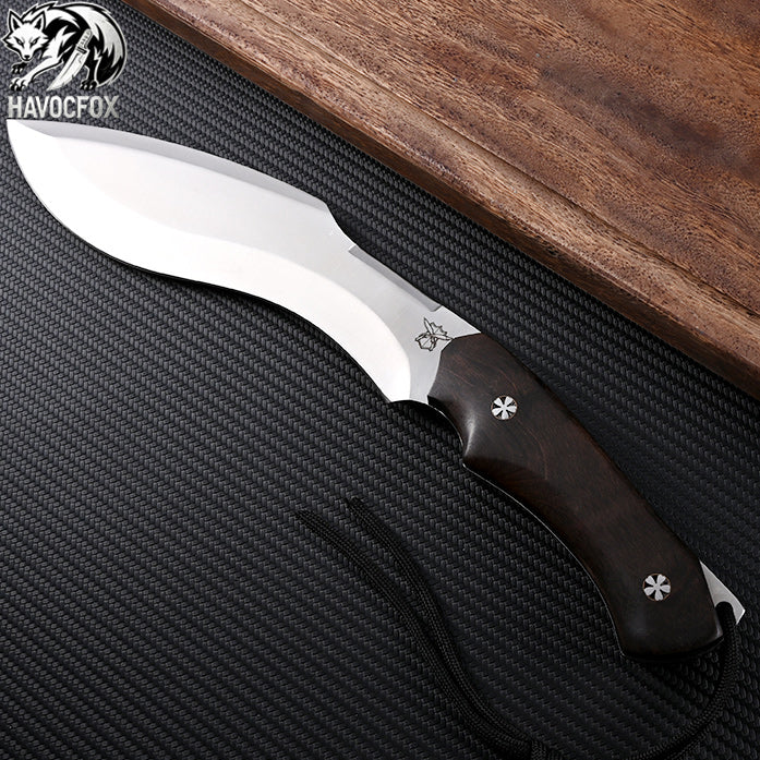 Vintage Curved Kukri Fixed Blade Hunting Knife