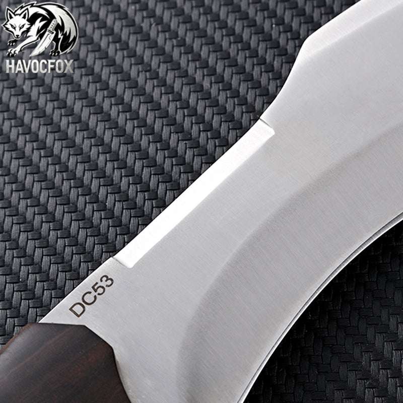 Vintage Curved Kukri Fixed Blade Hunting Knife