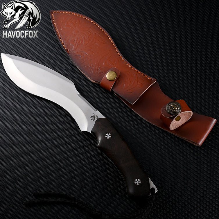 Vintage Curved Kukri Fixed Blade Hunting Knife