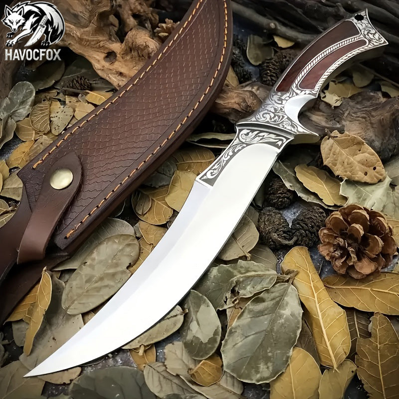 Multi-functional outdoor straight knife