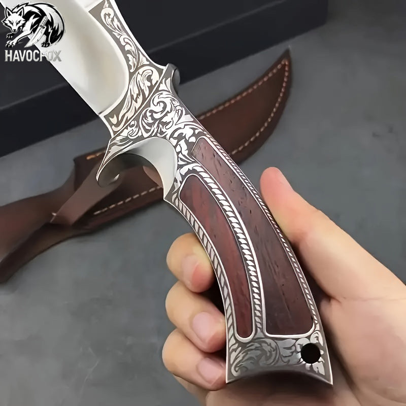 Multi-functional outdoor straight knife