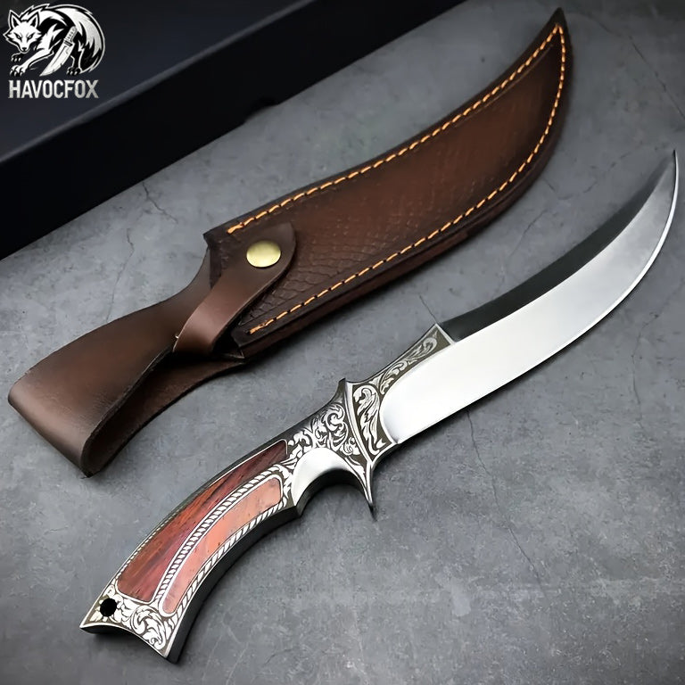 Multi-functional outdoor straight knife