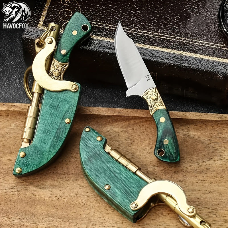 Miniature outdoor pocket knife D2 steel knife handle convenient to play with