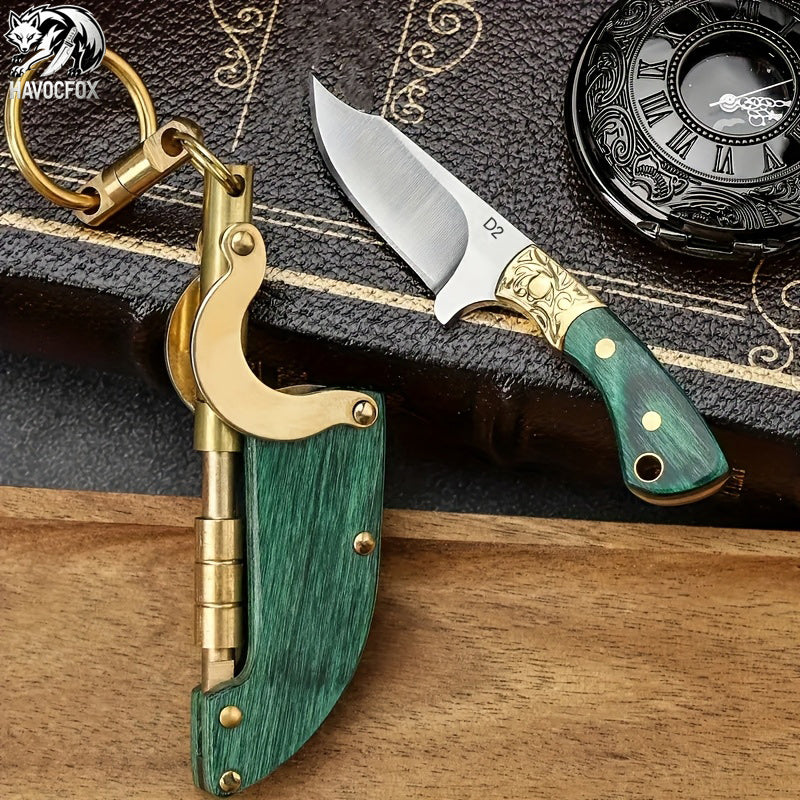 Miniature outdoor pocket knife D2 steel knife handle convenient to play with