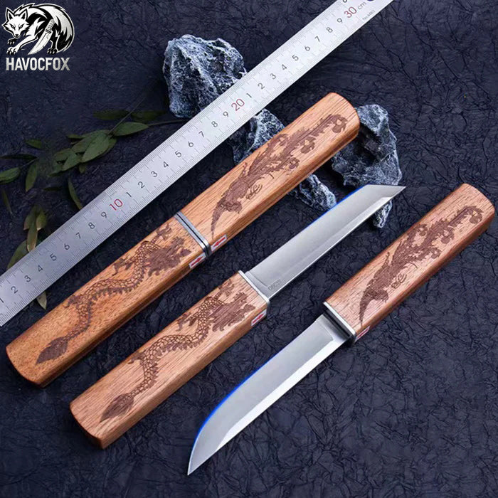 M390 Dragon and Phoenix TwoKitchen Knifes Gift Set