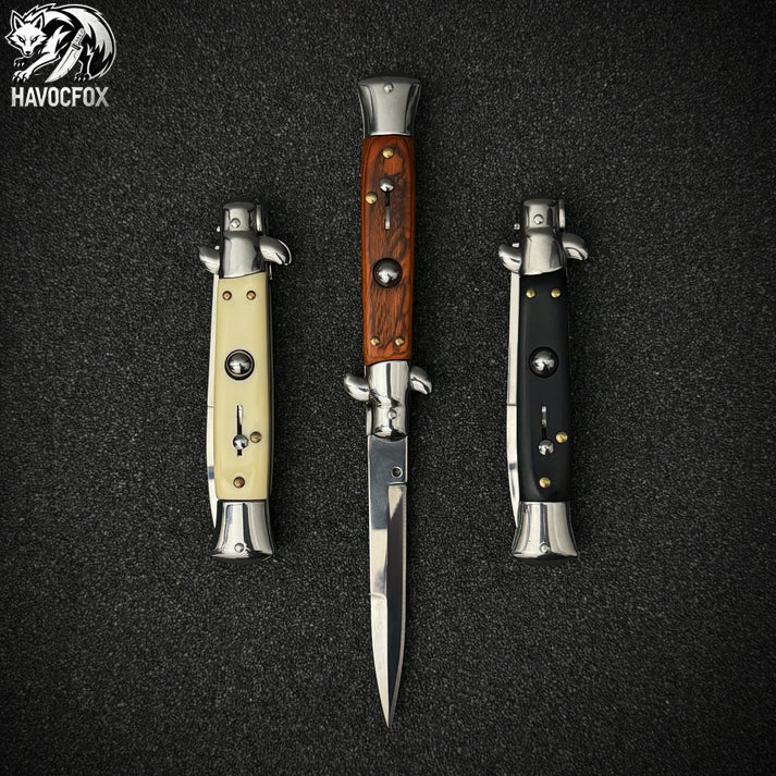 Italian Stiletto Side Opening Automatic Knife
