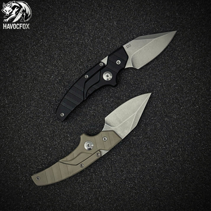Dual-form folding spiked knife