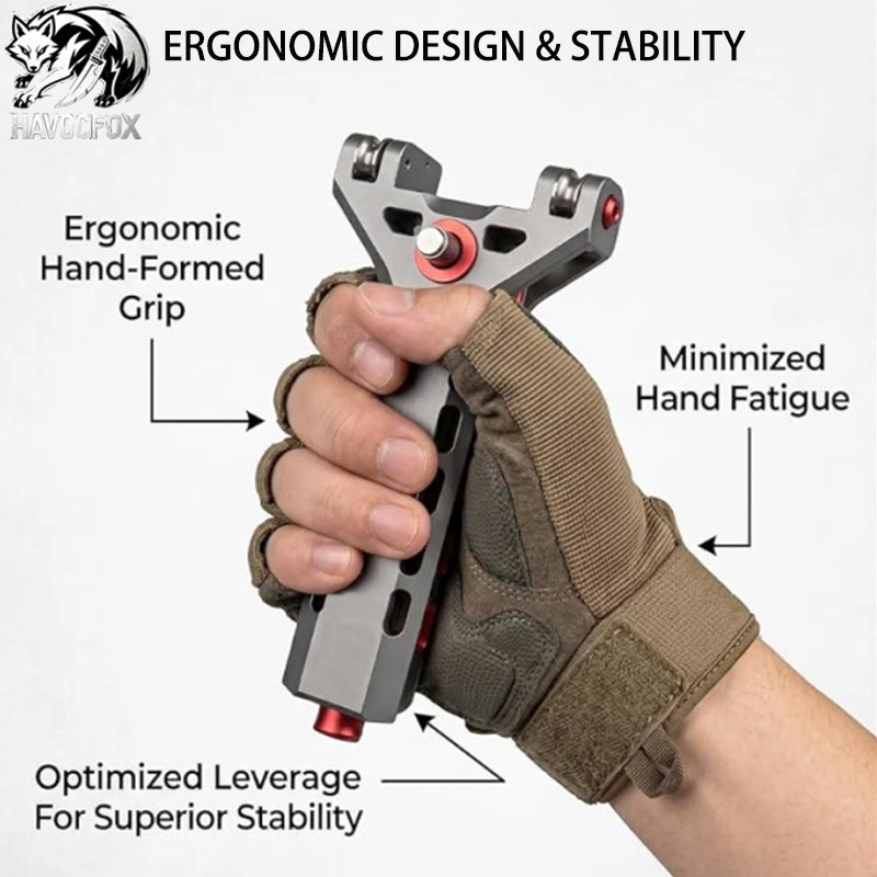 GS236 Semi-auto G5 High Precision CNC Aluminum Alloy Professional Slingshot Catapult
