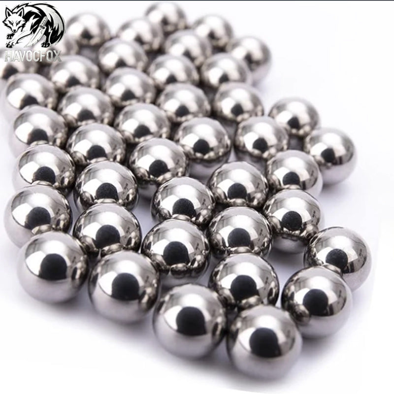 Slingshot Ammo 8mm (5/16") Diameter Steel Ball Glossy Galvanized Clean Oil-free