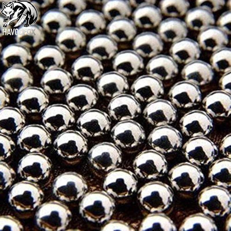 Slingshot Ammo 8mm (5/16") Diameter Steel Ball Glossy Galvanized Clean Oil-free