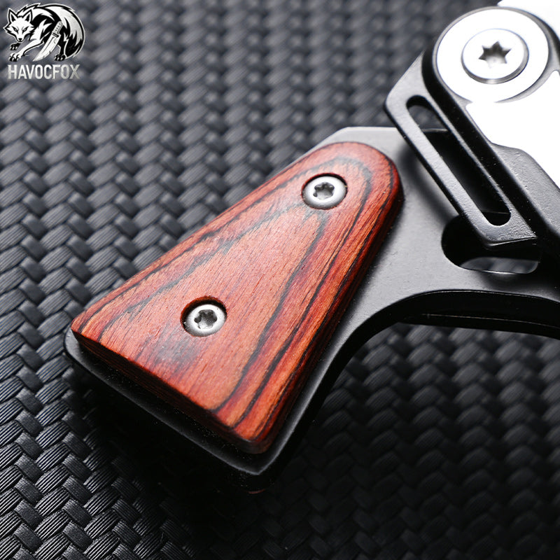 Multi-functional Mecha Style Mechanical Linkage Folding EDC Utility Pocket Knife