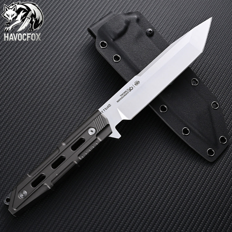 SKD11 Mecha Tactical Tanto Fixed Blade Knife