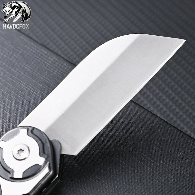 Multi-functional Mecha Style Mechanical Linkage Folding EDC Utility Pocket Knife