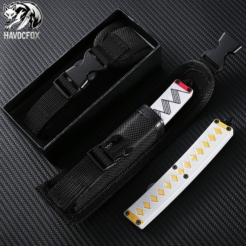 Three-color aluminum handle Out-The-Front Automatic Knife