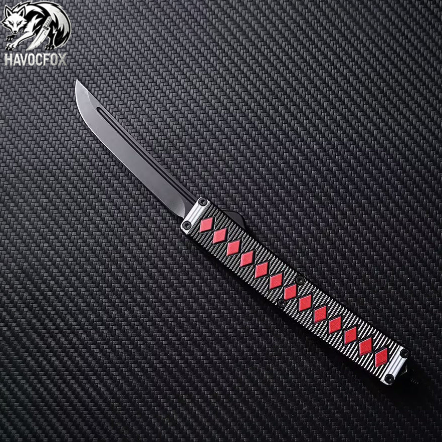 Three-color aluminum handle Out-The-Front Automatic Knife