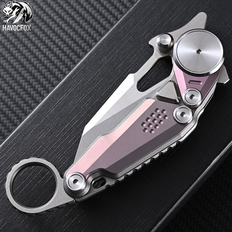 NOC KNIVES MT-06 Totoro Titanium EDC Folding Knife