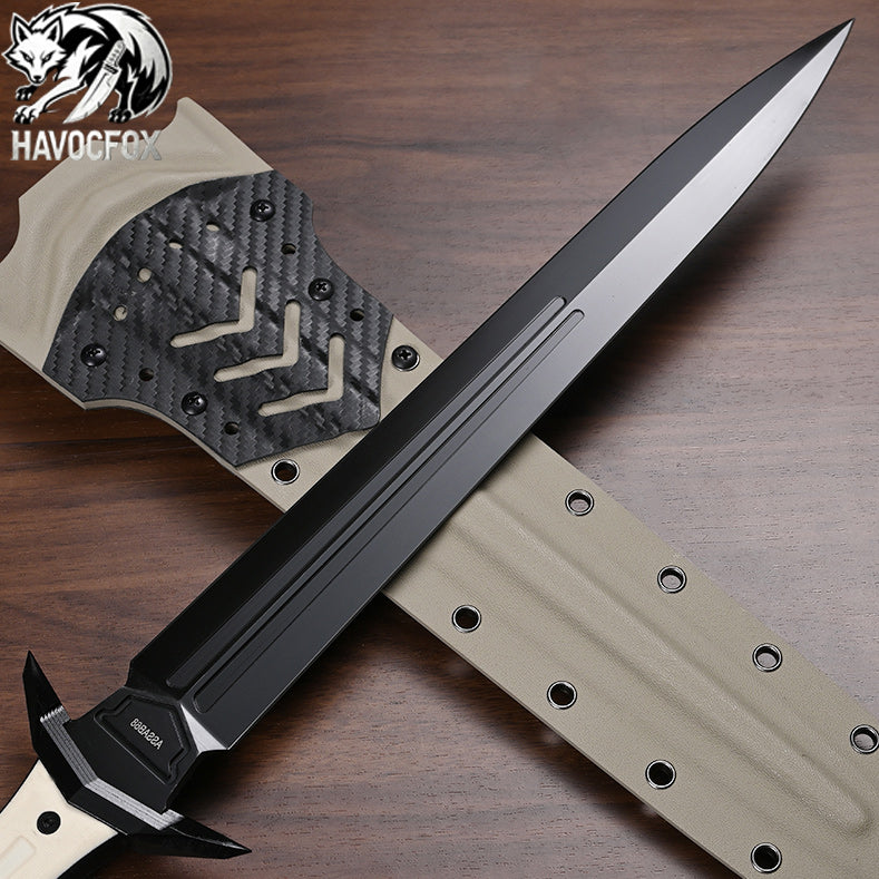 Lady of the Lake Tactical Double-Edged Fixed Blade Knife