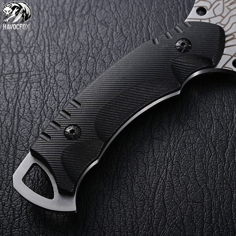 Tactical Curved Blade Hunting Fixed Knife