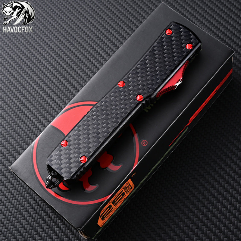 Microtech UTX-85 Carbon Fiber Handle OTF Automatic Knife
