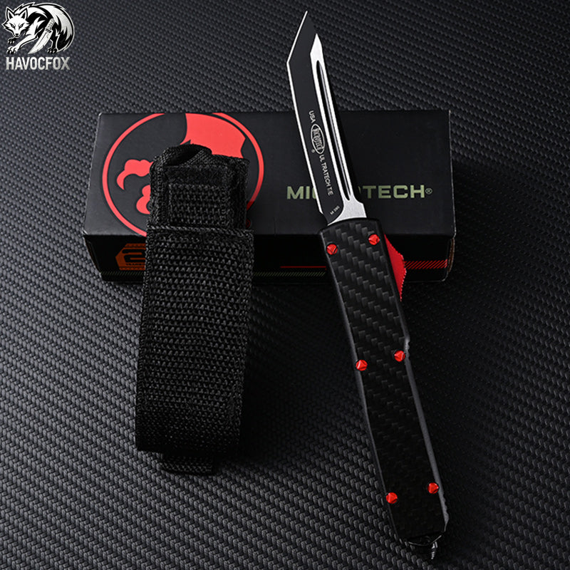 Microtech UTX-85 Carbon Fiber Handle OTF Automatic Knife