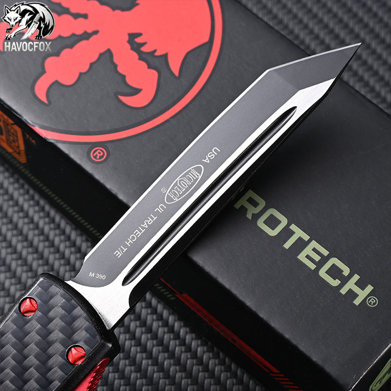 Microtech UTX-85 Carbon Fiber Handle OTF Automatic Knife