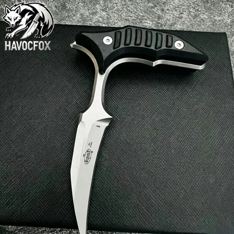 MicroTech Double bee shaped push type dagger serrated DLC blade-GS128