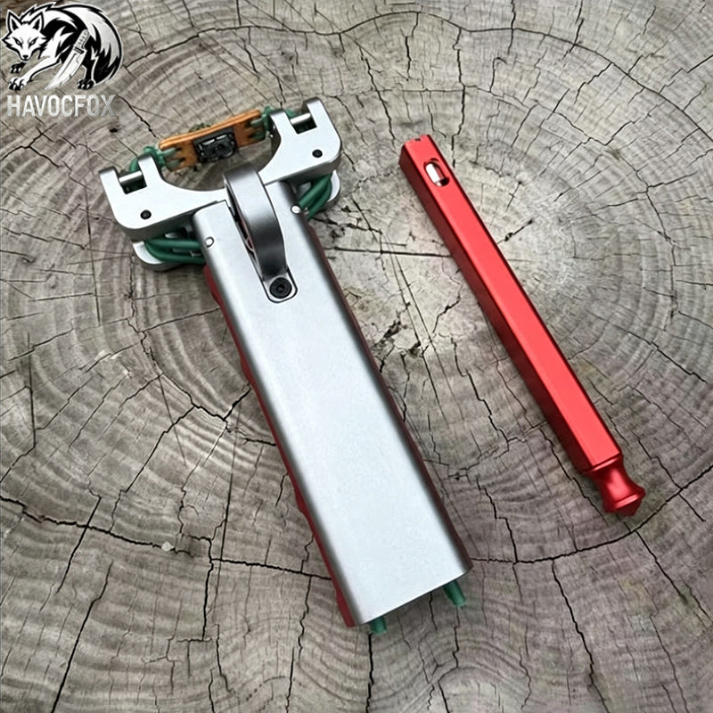 GS269 New Semi-auto G6 Trigger Slingshot CNC Aluminum Alloy Professional Catapult