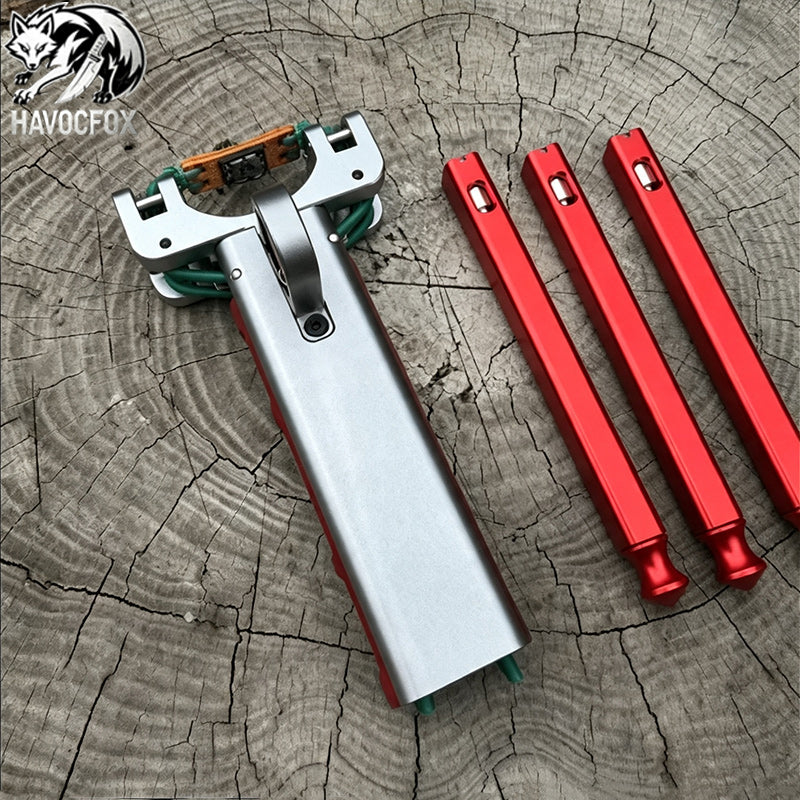 GS269 New Semi-auto G6 Trigger Slingshot CNC Aluminum Alloy Professional Catapult