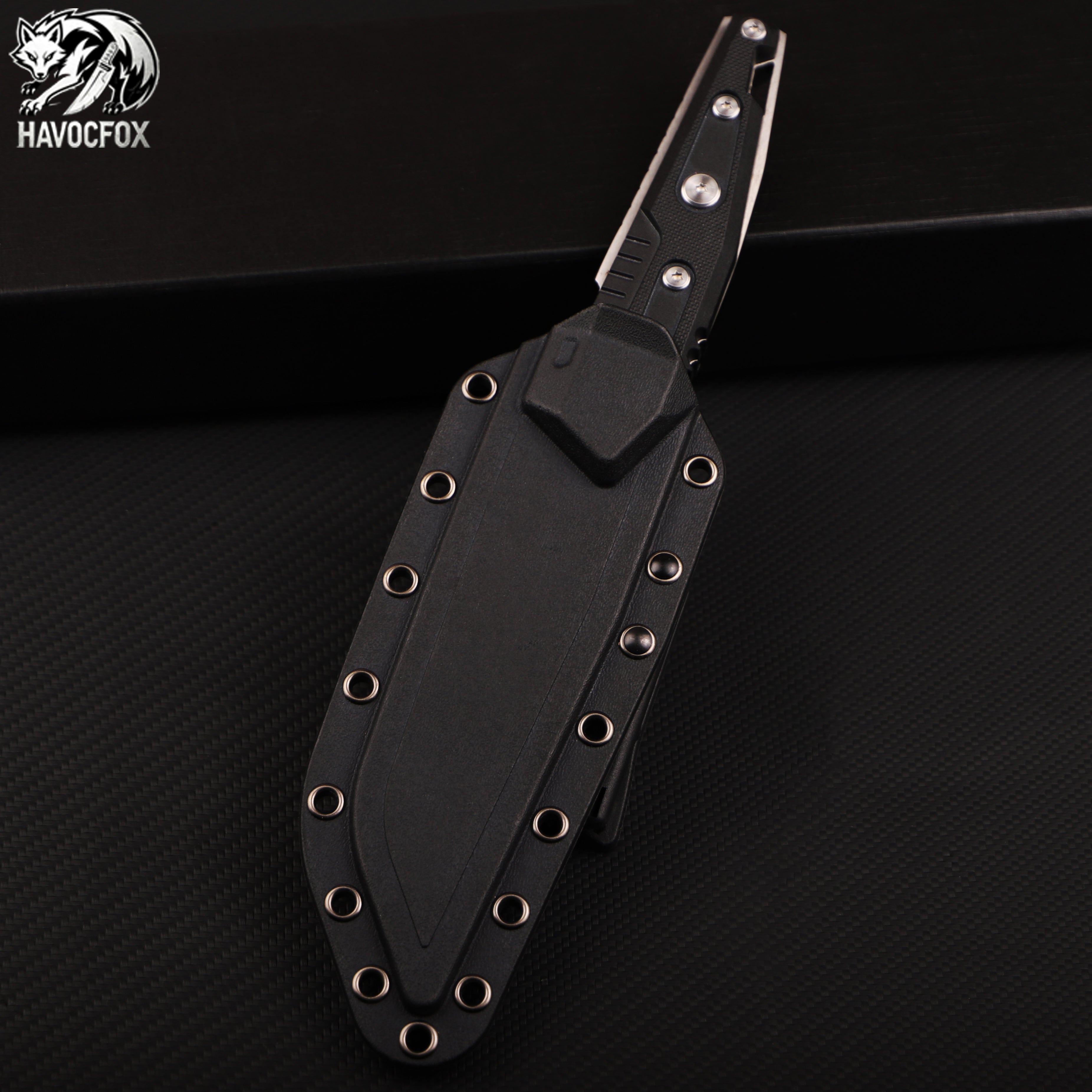 Black Tanto Tactical Fixed Blade Knife