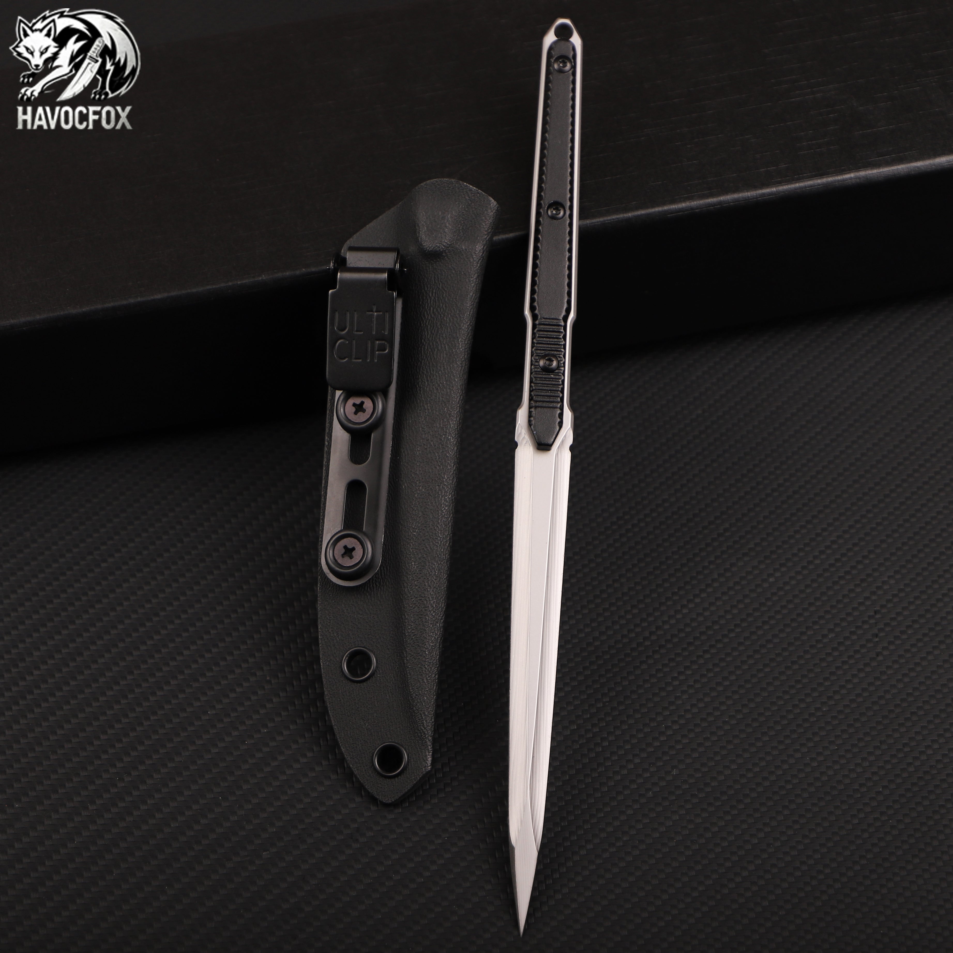 D2 Tea Needle Outdoor Straight Knife