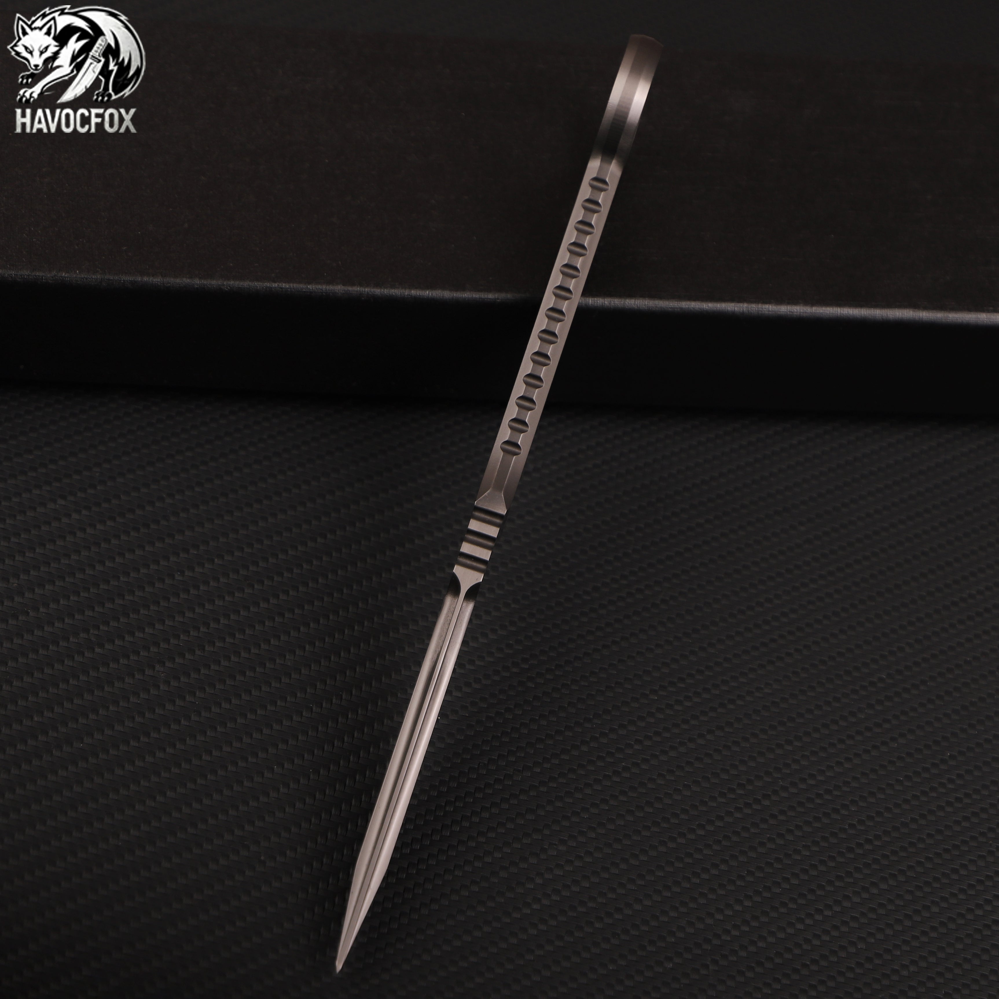 Keleixi T-RAY (T-Ray) Integrated Ring Handle Straight Knife